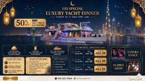 Luxury Yacht Dinner Buffet in Dubai Water Canal (Eid Special)